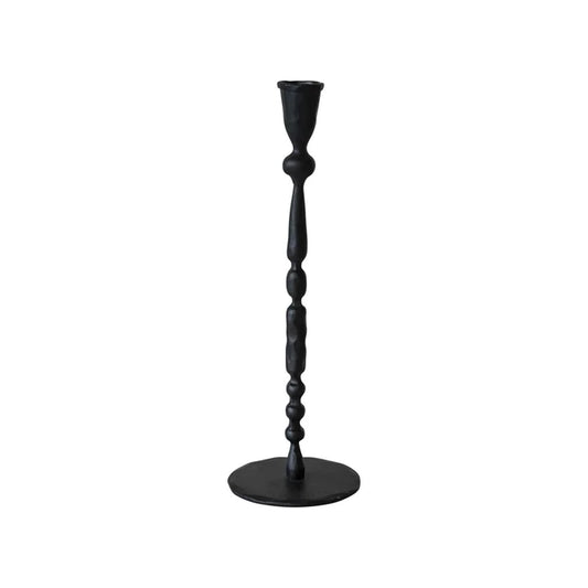 12" Black Taper Candle Holder - Madison's Niche