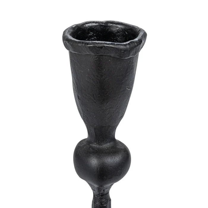 12" Black Taper Candle Holder - Madison's Niche