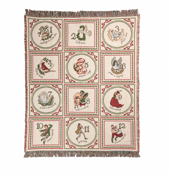 12 Days Of Christmas Blanket