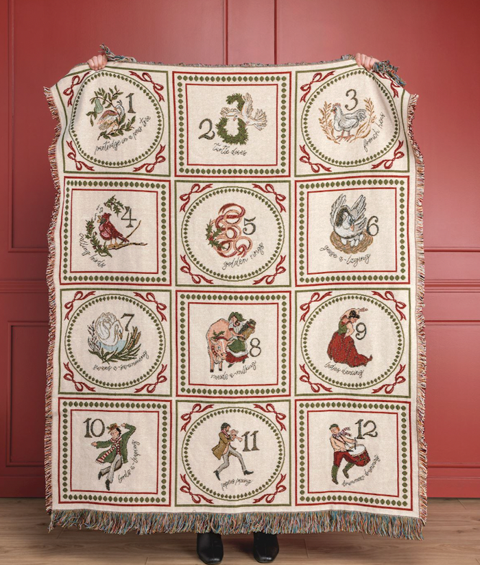 12 Days Of Christmas Blanket