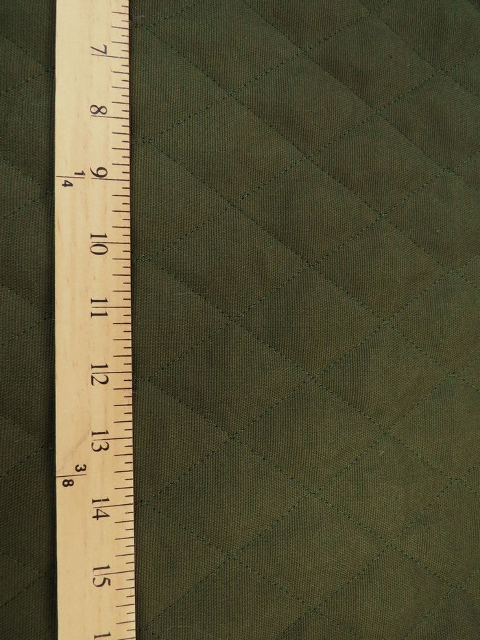 12 oz Cotton Canvas DOUBLE SIDED BATTING w peach skin fabric - ARMY GREEN/Black