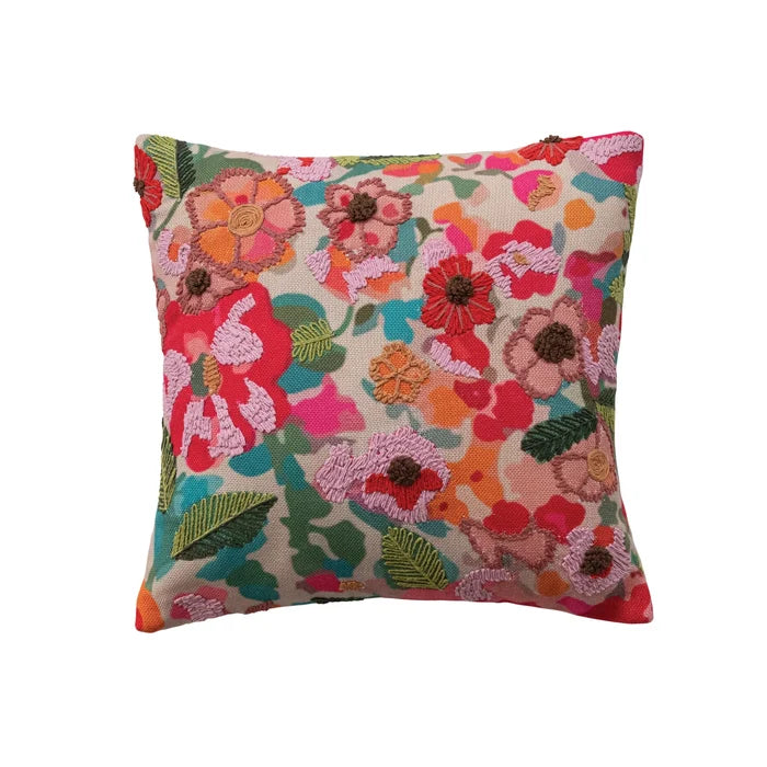 18" Floral Pillow - Madison's Niche