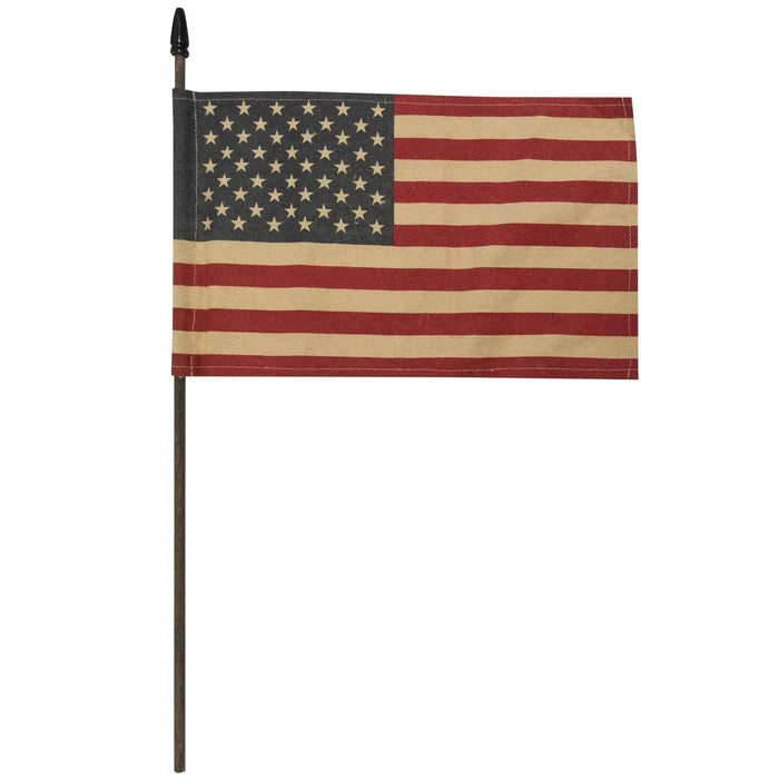 18" Teastained USA Flag Pick - Madison's Niche