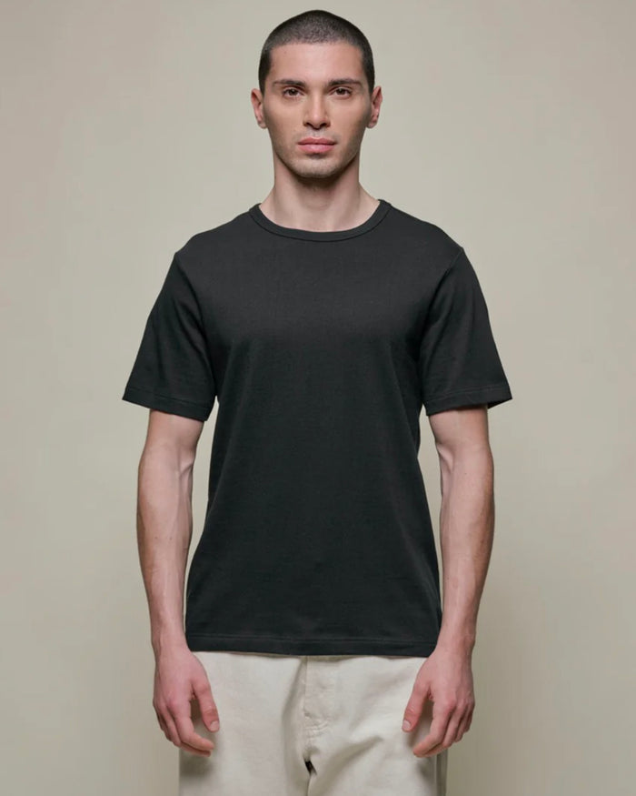 1950s Loopwheeled Classic Fit Lightweight T-Shirt - Deep Black