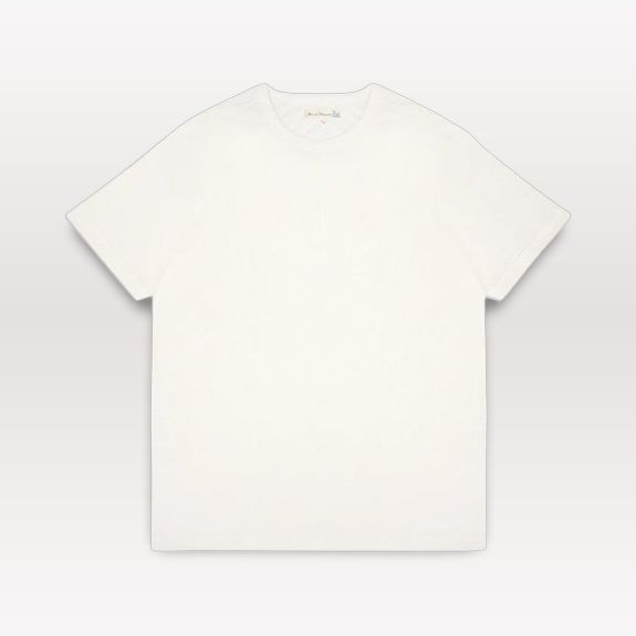 1950s Loopwheeled Classic Fit Lightweight T-Shirt - White