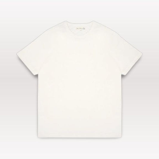 1950s Loopwheeled Classic Fit Lightweight T-Shirt - White