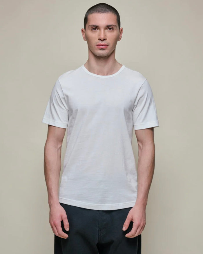 1950s Loopwheeled Classic Fit Lightweight T-Shirt - White