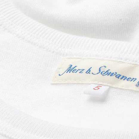 1950s Loopwheeled Classic Fit Lightweight T-Shirt - White