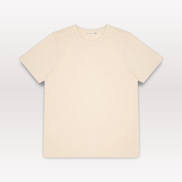 215 Loopwheeled Classic Fit Midweight T-Shirt - Nature