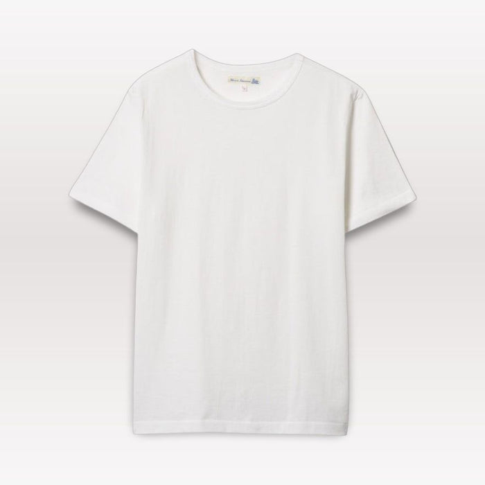 215 Loopwheeled Classic Fit Midweight T-Shirt - White, flat lay