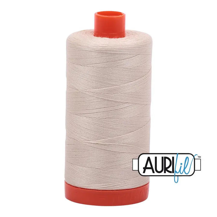 2310 Light Beige Aurifil Cotton 50wt Large Spool||color:2310 Light Beige