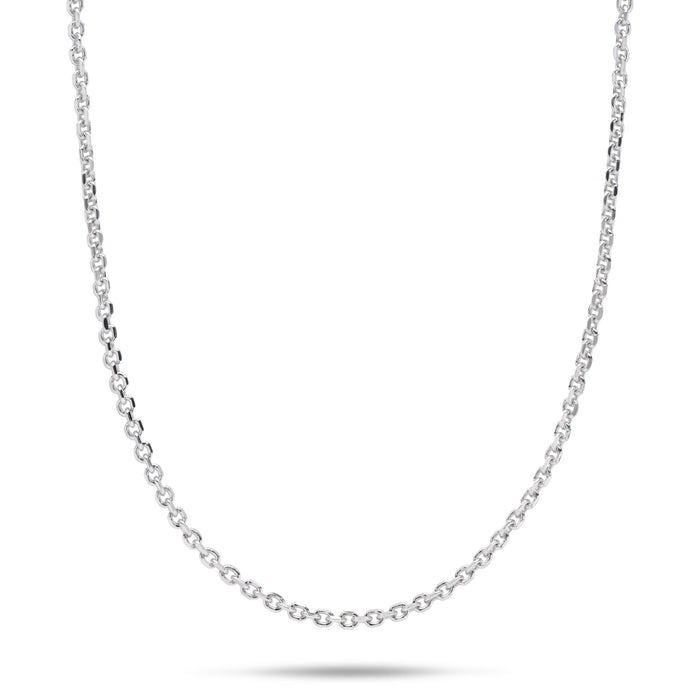 24" Adjustable 1.0mm Cable Chain in Sterling Silver