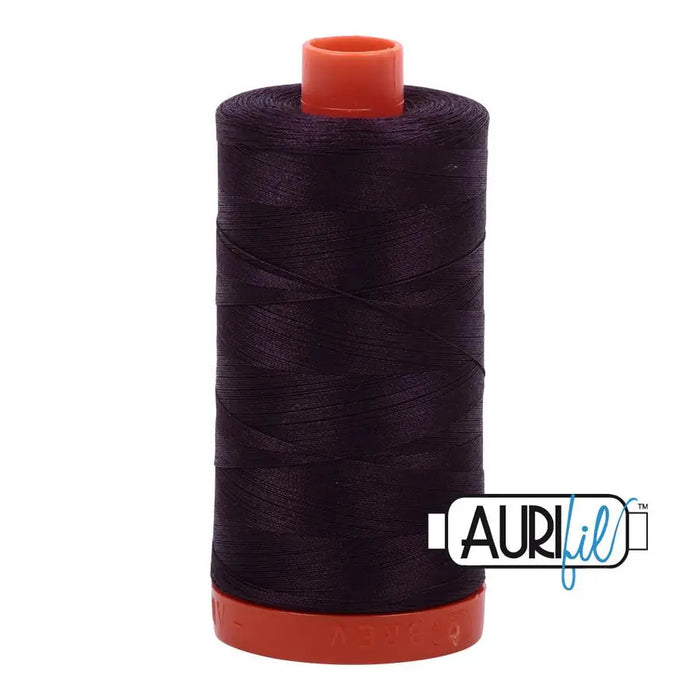 2570 Aubergine Aurifil Cotton 50wt Large Spool||color:2570 Aubrgine