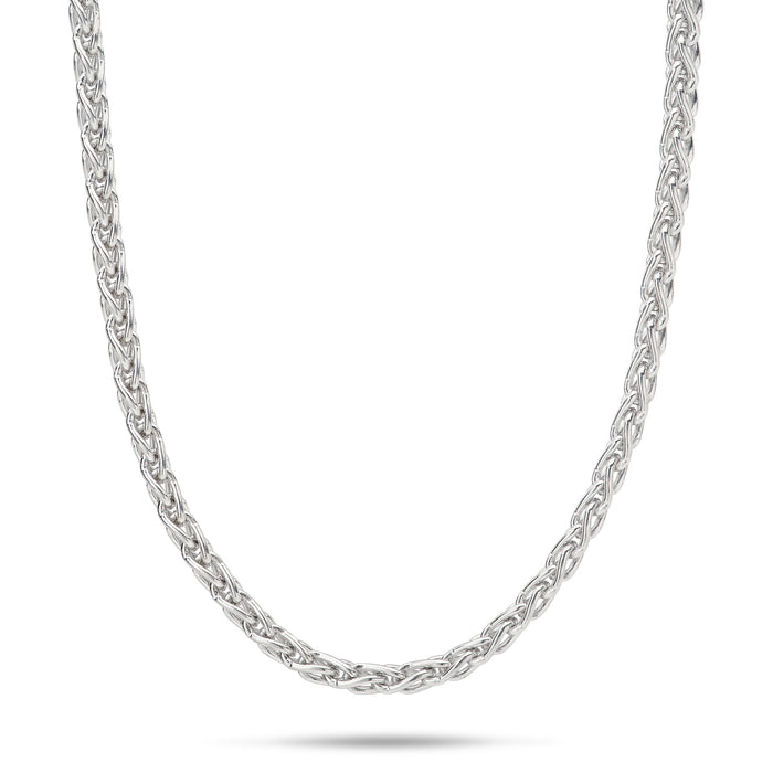 2.5mm Espiga Chain in Sterling Silver on a white background