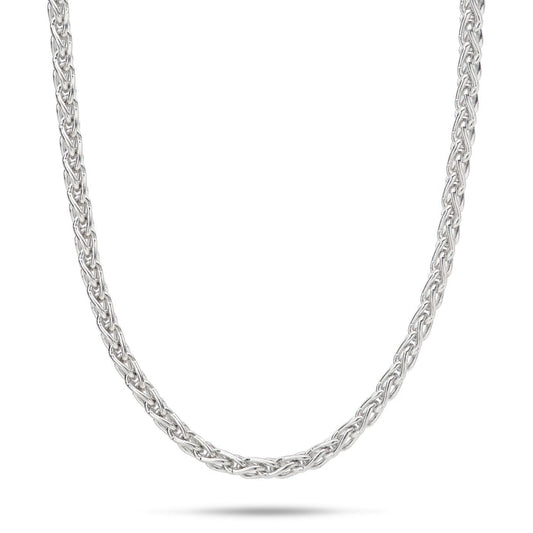 2.5mm Espiga Chain in Sterling Silver on a white background
