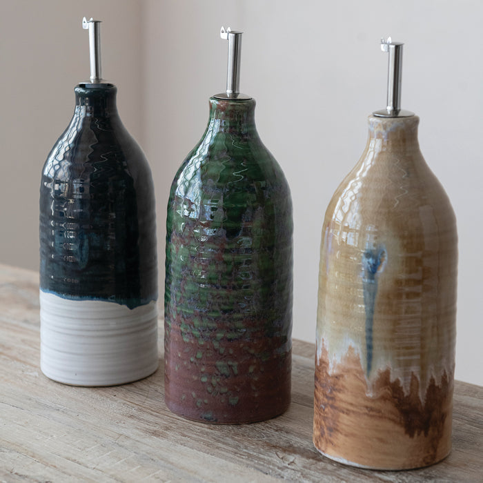 26 oz. Stoneware Oil Cruet - Madison's Niche