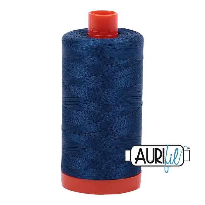 2783 Medium Delft Blue Aurifil Cotton 50wt Large Spool||color:2783 Medium Delft Blue