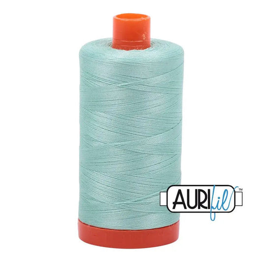 2830 Mint Aurifil Cotton 50wt Large Spool||color:2830 Mint