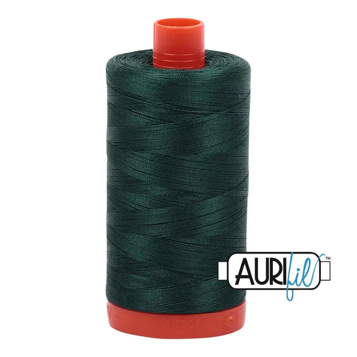 2885 Medium Spruce Aurifil Cotton 50wt Large Spool||color:2885 Medium Spruce