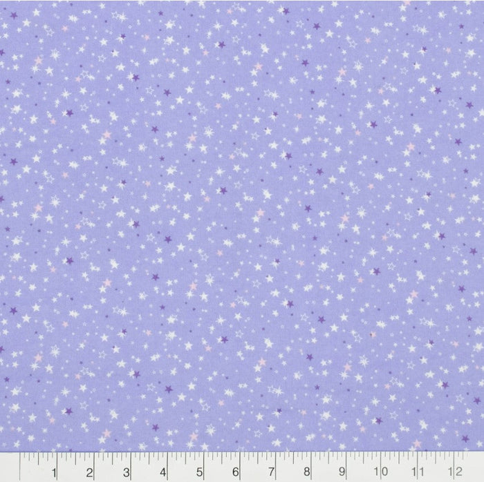 3 Flannel Fat Quarters Out of the World Celestial Little Feet Boutique Pink Purple Precut 18" x 21" Baby