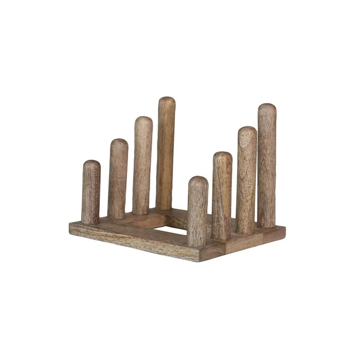 3 Plate Wood Stand - Madison's Niche