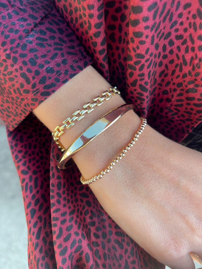 3mm Gold Beaded Ball Bracelet - Madison's Niche