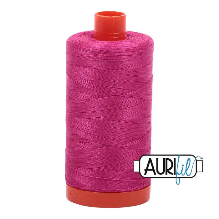 4020 Fuchsia Aurifil Cotton 50wt Large Spool||color:4020 Fuchsia