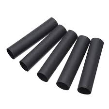 6 Pack PVC Heat Shrink Tubing black 3"