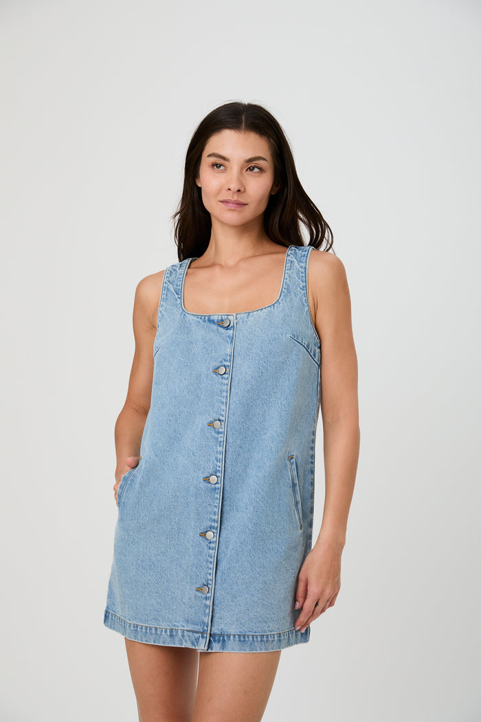 90s Denim Dress - Madison's Niche