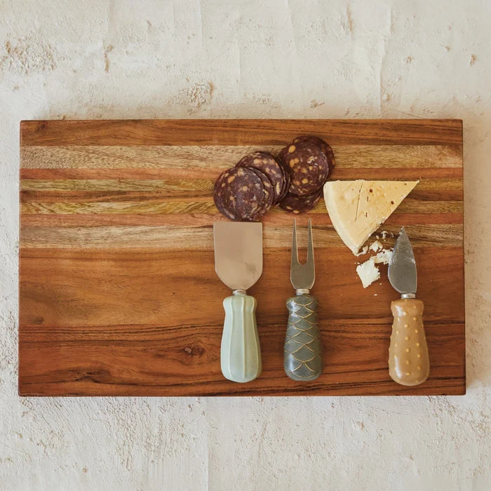 Acacia and Mango Wood Cheese Cutting Board - Madison's Niche