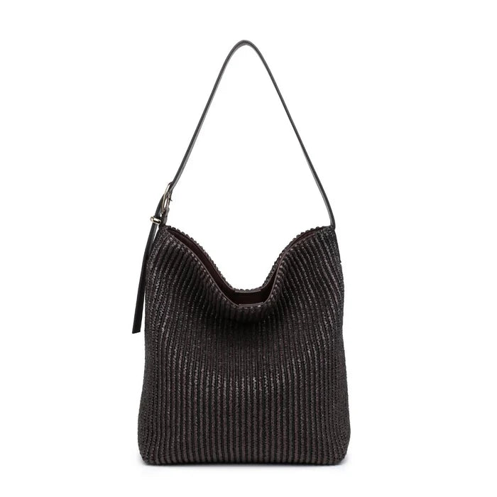 Alethea Hobo Bag in Chocolate - Madison's Niche