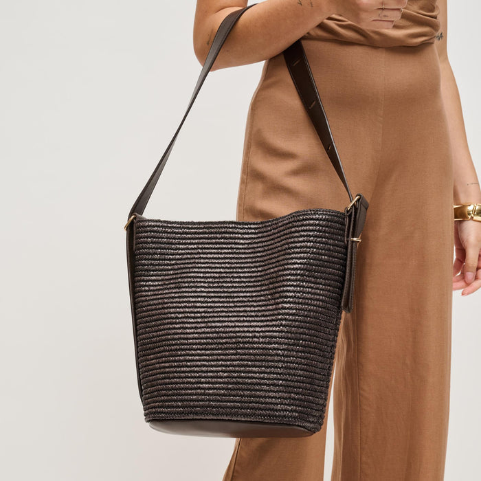 Alethea Hobo Bag in Chocolate - Madison's Niche