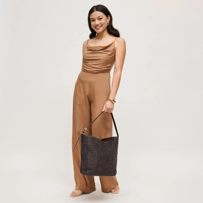 Alethea Hobo Bag in Chocolate - Madison's Niche