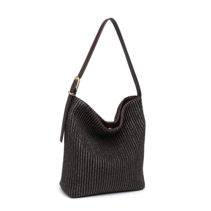 Alethea Hobo Bag in Chocolate - Madison's Niche