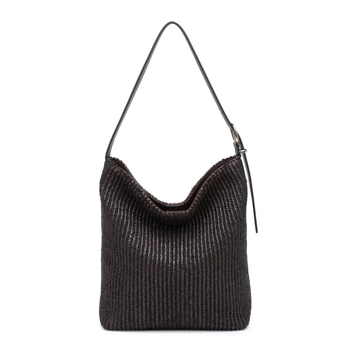 Alethea Hobo Bag in Chocolate - Madison's Niche