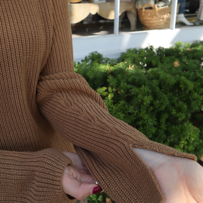 Alice Pullover in Camel - Madison's Niche