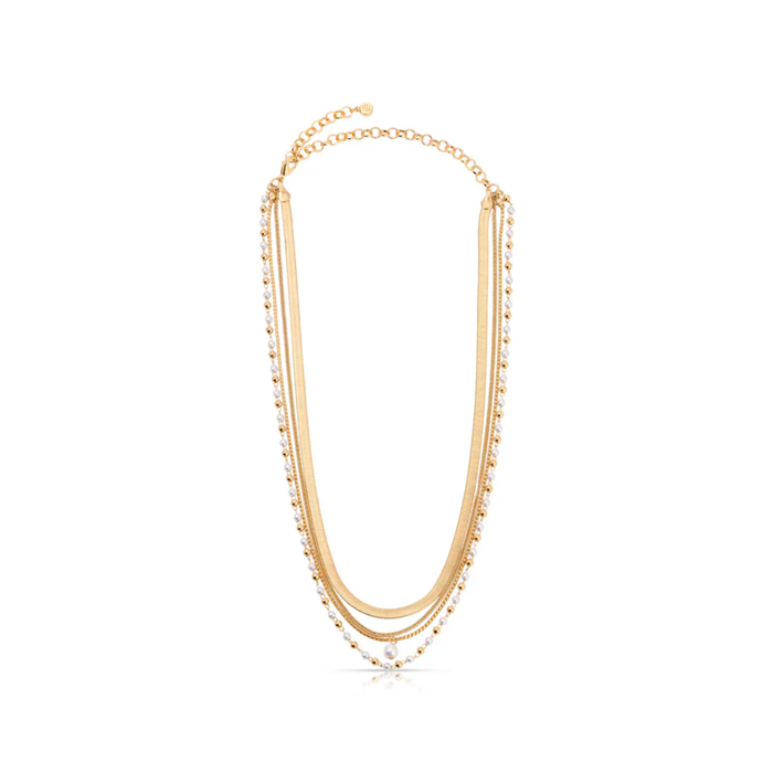 All the Chains Pearl Necklace