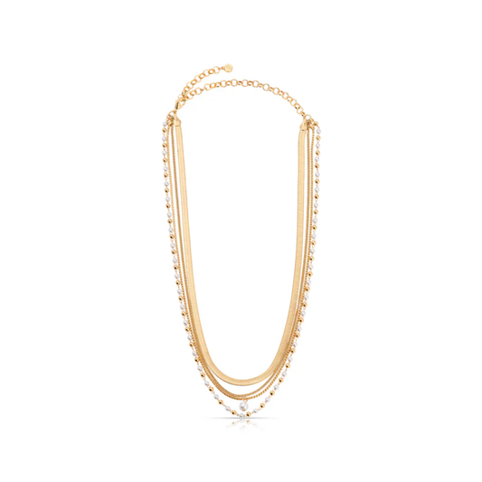 All the Chains Pearl Necklace