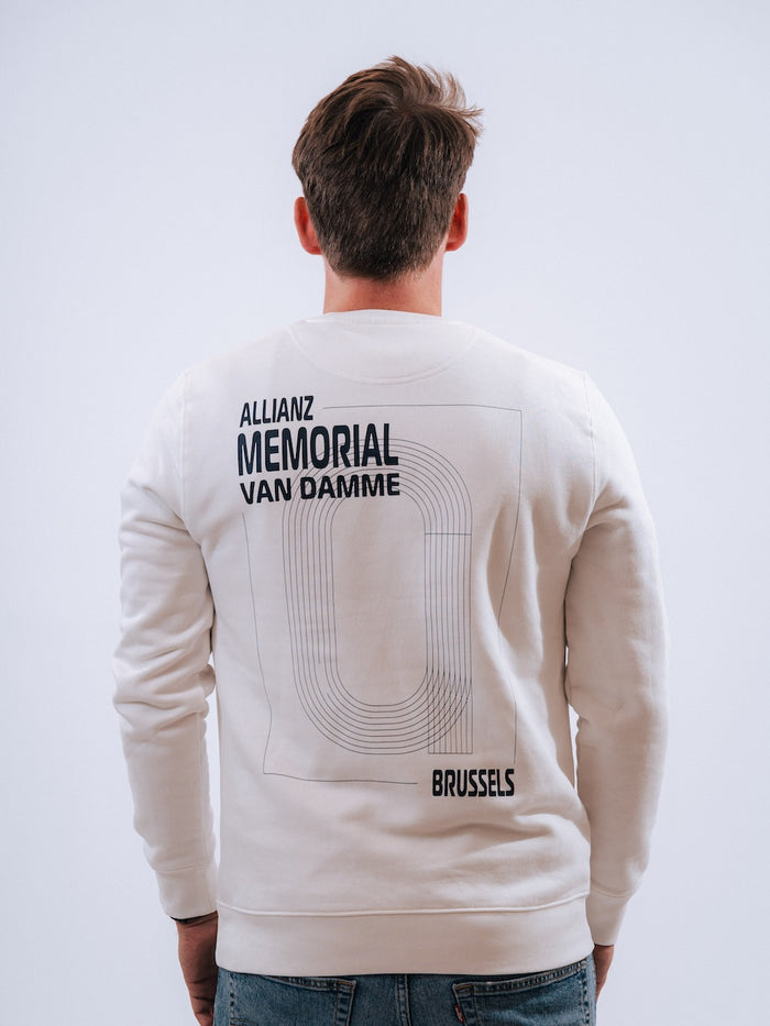 Allianz Memorial Van Damme - Sweater Track&Field - Off-white/navy