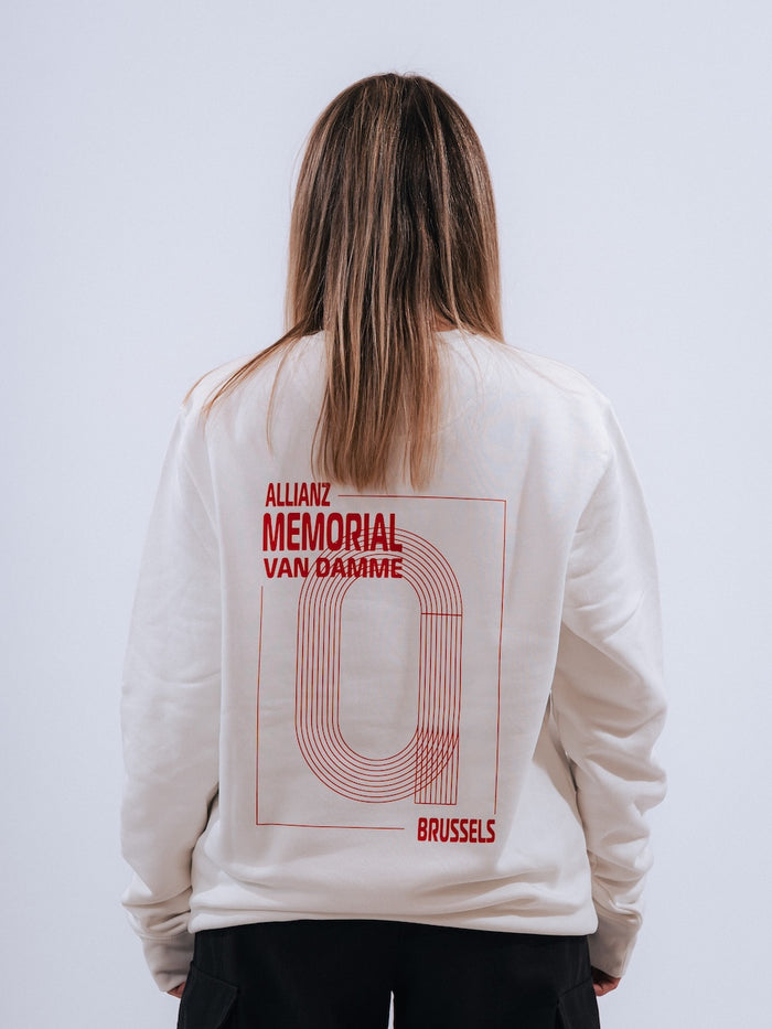 Allianz Memorial Van Damme - Sweater Track&Field - Offwhite/red