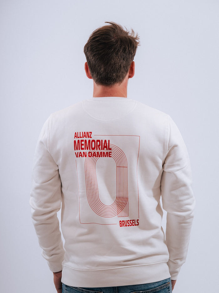Allianz Memorial Van Damme - Sweater Track&Field - Offwhite/red