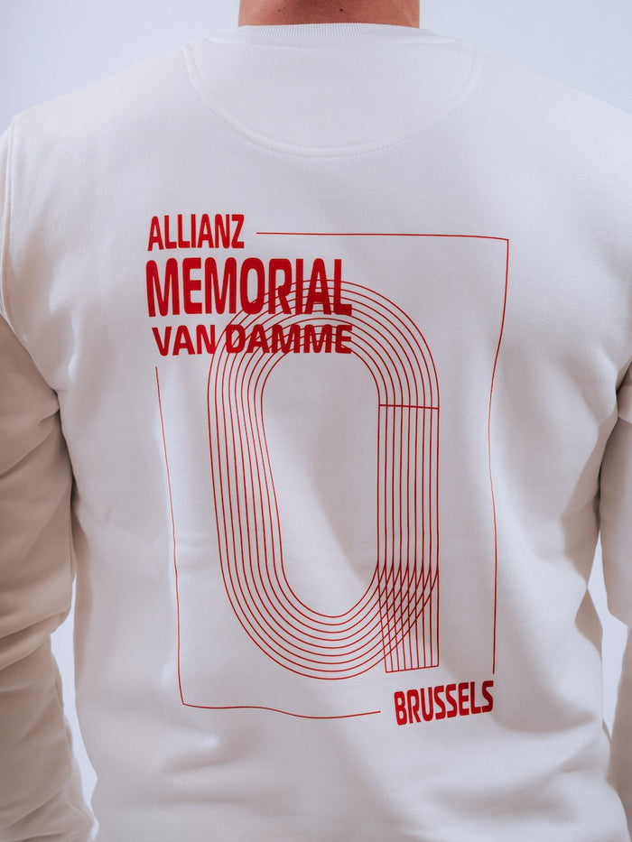 Allianz Memorial Van Damme - Sweater Track&Field - Offwhite/red