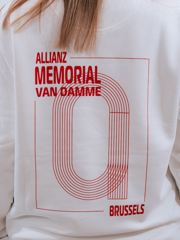 Allianz Memorial Van Damme - Sweater Track&Field - Offwhite/red
