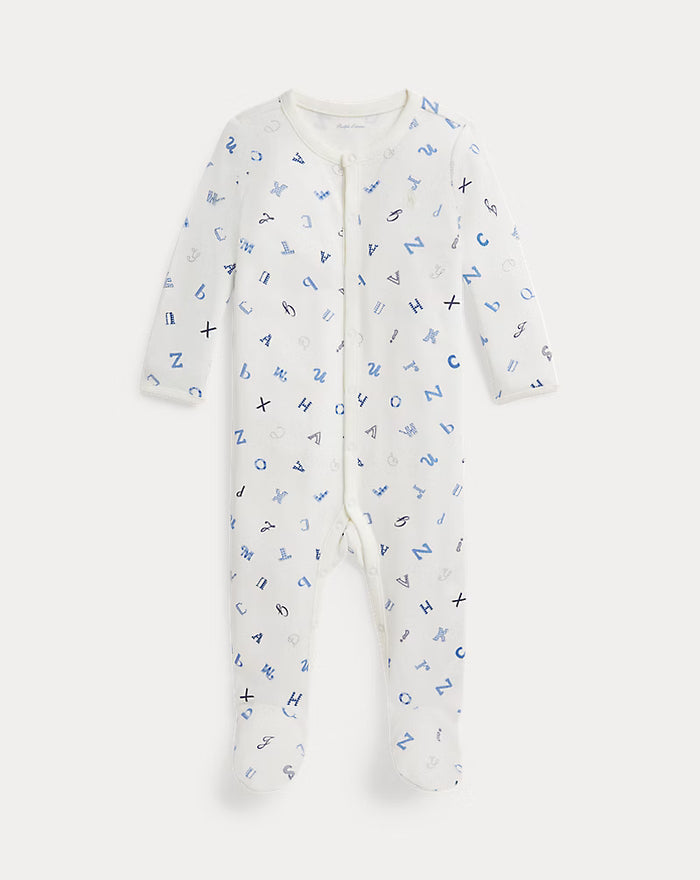 Alphabet-Print Coverall - Madison's Niche