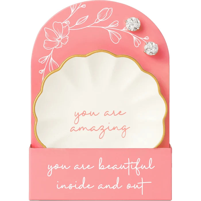 Amazing Trinket Dish with Earrings - Madison's Niche