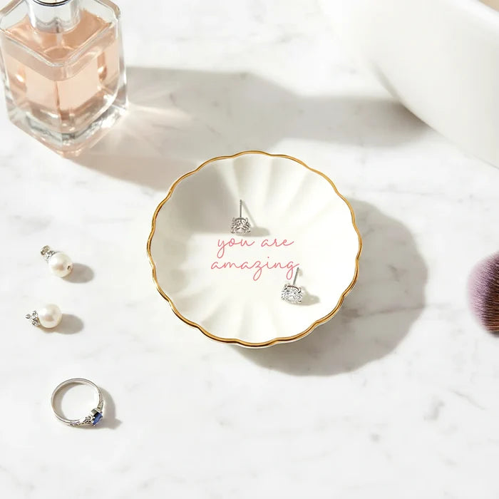 Amazing Trinket Dish with Earrings - Madison's Niche