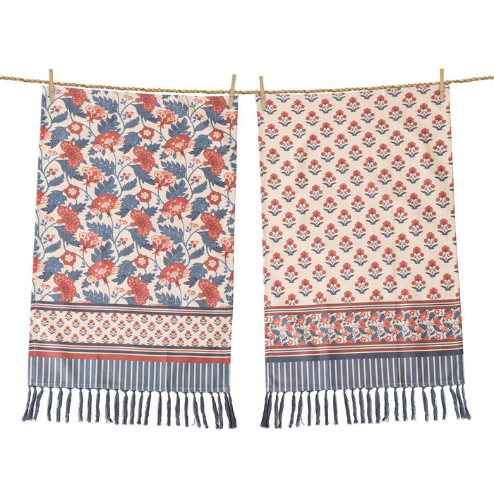 Americana Floral Tea Towel - Madison's Niche