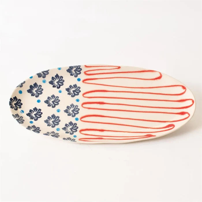 Americana Folk Art Platter - Madison's Niche