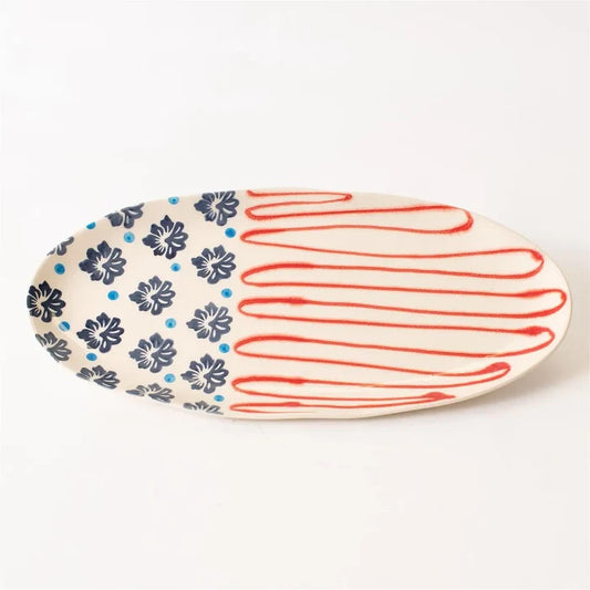 Americana Folk Art Platter - Madison's Niche