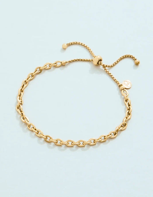 Anchored Slide Bracelet in Gold - Madison's Niche